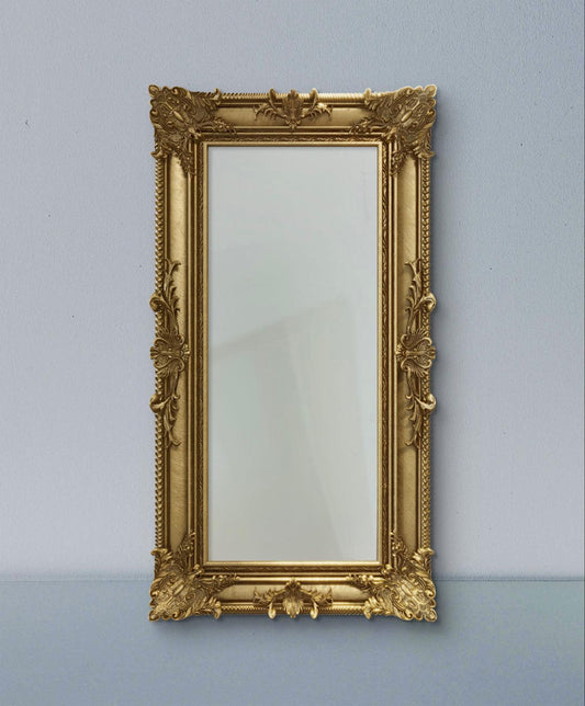 Gilt Rococo Mirror – Ornate Gold Traditional Wall Decor