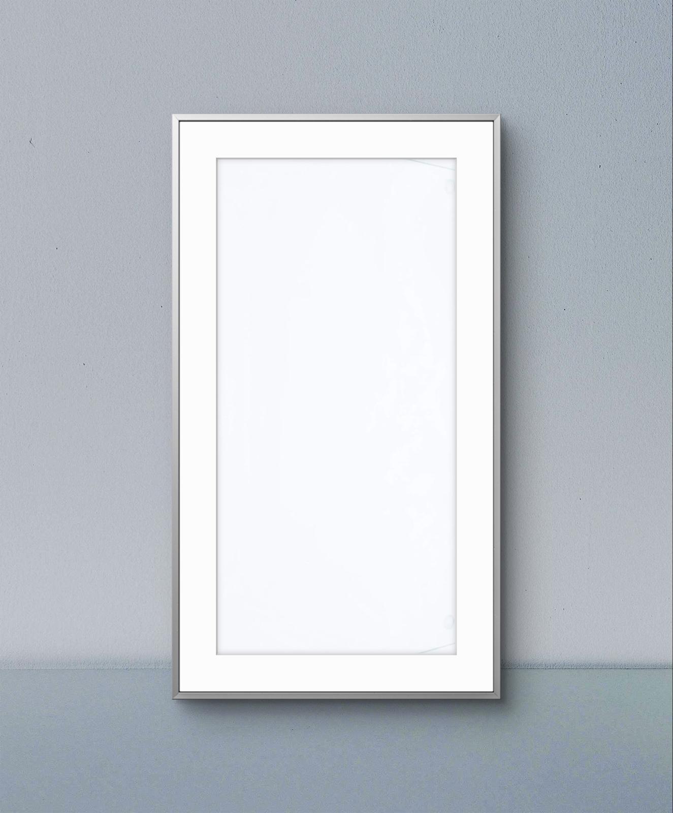 Thin Silver Frame – Off-White Mount for Contemporary Art