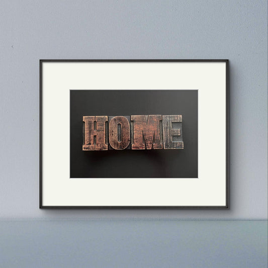 HOME Print – Evocative Typographic Wall Art for Cosy Interiors