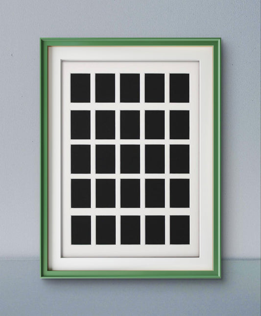 Green Instax Mini Multi Aperture Frame – 25 Photo Display